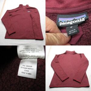Patagonia Sweatshirt Womens Medium Purple Better Sweater Fleece 1/4 Zip Pullover
